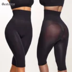 XS Seamless High-Waist Thigh Slimmer for Women β Long Leg Compression Body Shaper Panty