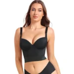 High-Support Tank Top Sports Bra – Plus Size Back Closure Active Bra (DD, 40–46) - Image 2