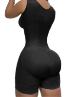 Women’s Lace-Trim Shapewear Bodysuit – Tummy Control Corset with Adjustable Straps & Zipper - Image 2
