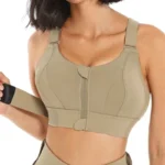 Front-Zip High-Impact Sports Bra for Women – Shockproof Fitness & Yoga Tank (Up to 5XL) - Image 3