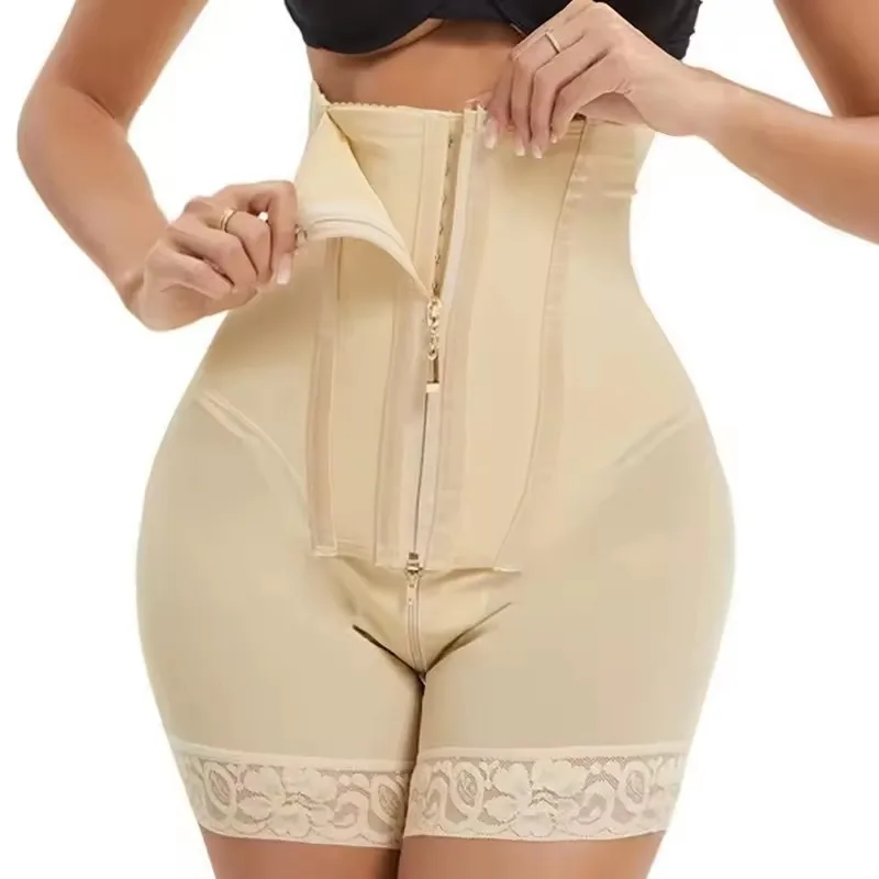 kf-S25acb83b469944d0ac0c894dc2c7e84af Colombian High-Compression Fajas β Tummy Control High-Waist Shapewear Shorts - Image 1