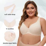 Plus Size Underwire Minimizer Bra β Full Coverage Seamless Unlined Everyday Support (Unpadded) - Image 3