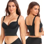 High-Support Tank Top Sports Bra – Plus Size Back Closure Active Bra (DD, 40–46) - Image 3