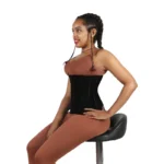 Colombiana Steel-Boned Waist Trainer Corset – Zipper & Buckle Shaping Vest - Image 4
