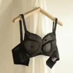 Elegant Dot Lace Anti Sagging Minimizer Bra - Image 7