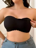 Wirefree Plus Size Strapless Bra With Side Closure, Padded For Lift And Comfort - Image 5