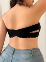 Wirefree Plus Size Strapless Bra With Side Closure, Padded For Lift And Comfort - Image 3