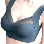 Backless Shock-Proof Wireless Lace Sports Bralette L-3XL